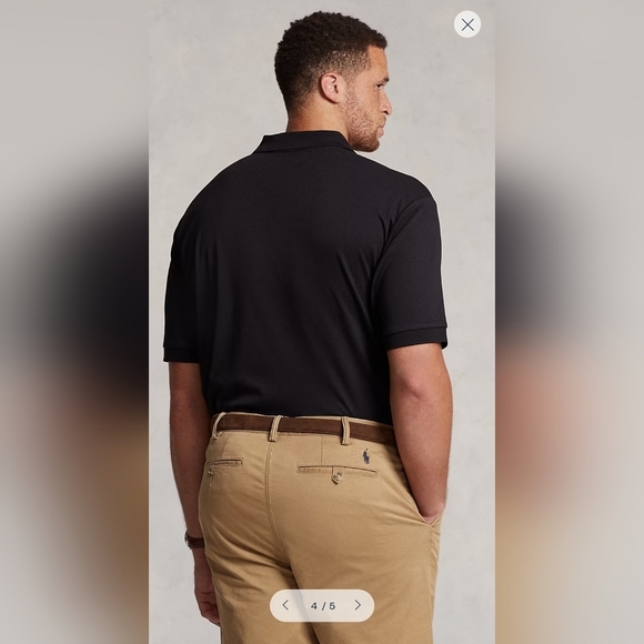 Polo Ralph Lauren Men's Black Classic Fit Size XXL/TTG Soft COTTON‎ IN BLACK - Picture 2 of 13